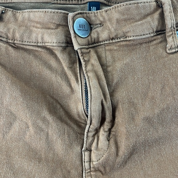 Kut From The Kloth Skinny Jeans Brown Womens Size 14L 14 High Rise Ankle - Picture 7 of 11